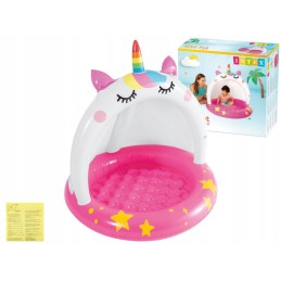 Baseinas, pripučiamas baseinas vaikams, vienaragis intex 58438