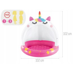 Baseinas, pripučiamas baseinas vaikams, vienaragis intex 58438