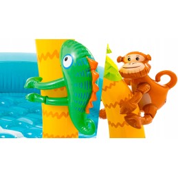 Intex 58417 pripučiamas irklavimo baseinas su tropikų stogu