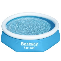 Bestway pripučiamas baseinas greito komplekto apvalus 244x66 cm 57265