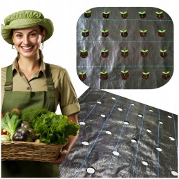 Agrotekstilė salotoms su skylutėmis 1,10x10 m daržovėms
