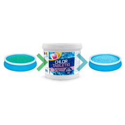Chloras baseinams gamix ilgi 200g 5kg chemikalai dumbliai