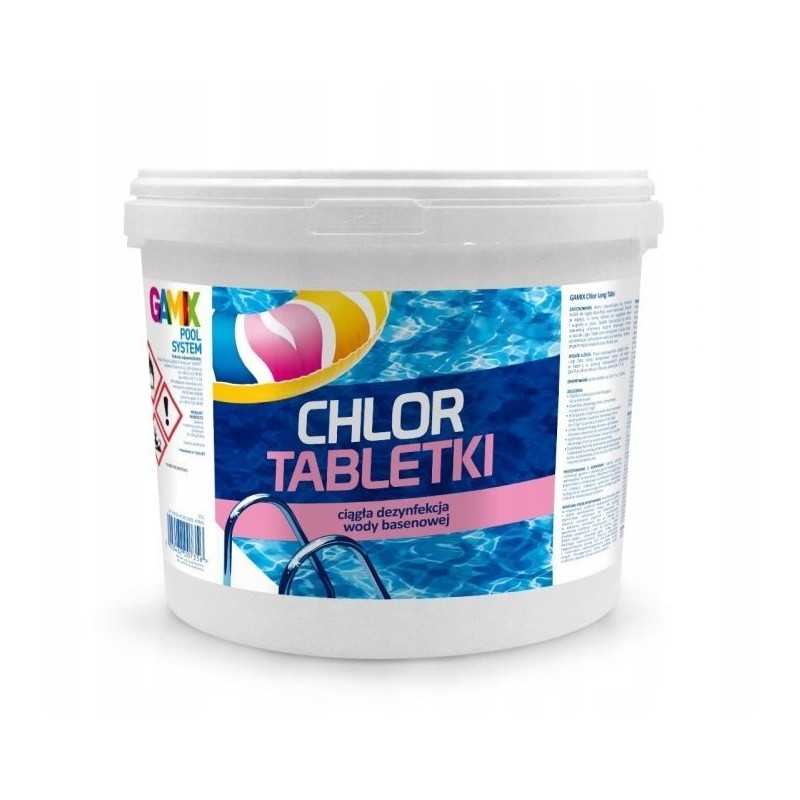Chloro tabletės baseinams, baseinų cheminės medžiagos gamix 5kg