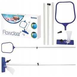Bestway 3in1 baseino valymo rinkinys, rinkinys, sietelis, dulkių siurblio pagaliukas