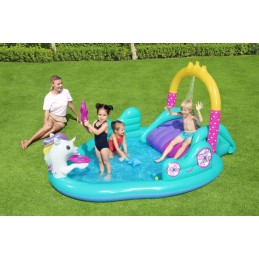 Pripučiama vienaragių žaidimų aikštelė vaikams 274 x 198 x 137 cm bestway 53097
