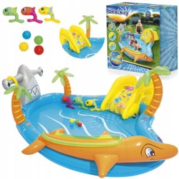 Vandens žaidimų aikštelė, baseinas su čiuožykla vaikams