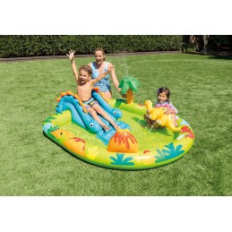 Baseinas, žaidimų aikštelė, mažasis dino, čiuožykla, intex 57166