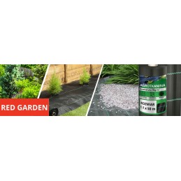 Nuo piktžolių agrotekstilė agrotekstilė 90g juoda 1,1x50m UV 3% + kaiščiai