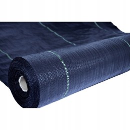 Juoda agrotekstilė piktžolėms 80 cm x 50 m storio tvirtas kilimėlis 90g/m2 uv