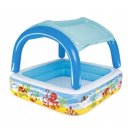 Vaikiškas pripučiamas baseinas su stogu 140 x 140 x 114 cm bestway 52192