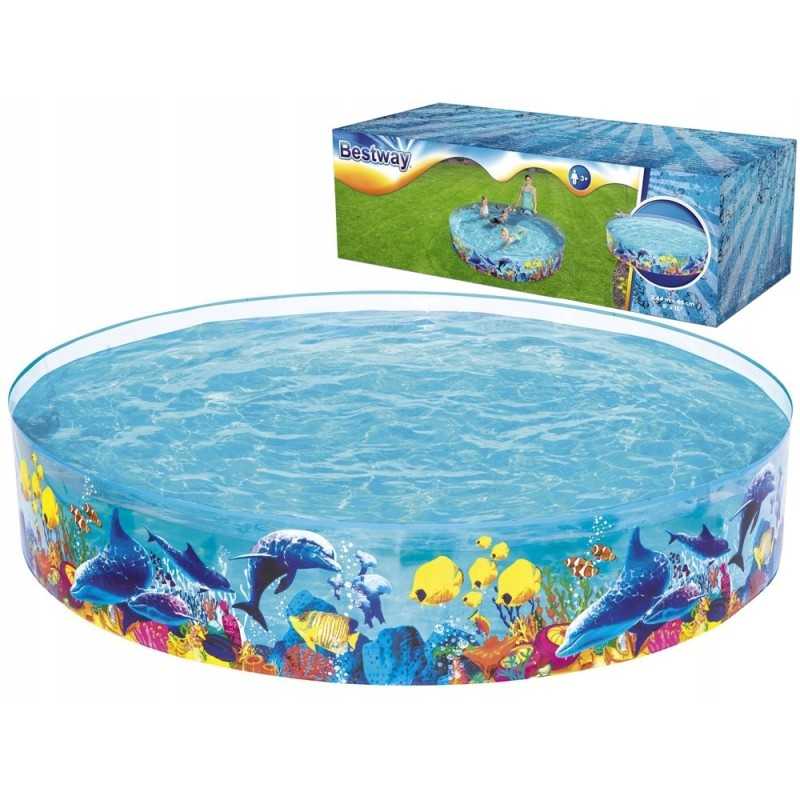 Didelis baseinas vaikams sodui 244x46cm bestway