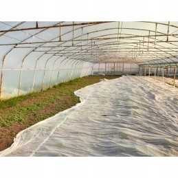 Agrotekstilė, balta, sodo spyruoklinis kilimėlis, 1,1 x 10 m, atsilikimas dengimui