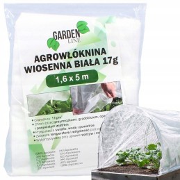 ⭐⭐Agrotekstilę dengiantis sodo neaustinis audinys 1,6x5m spyruoklinis baltas 17g atsilieka⭐⭐