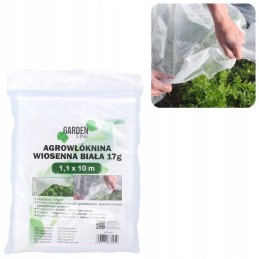 ⭐⭐Agrotekstilę dengiantis sodo neaustinis audinys 1,1 x 10 m spyruoklinis baltas 17g⭐⭐