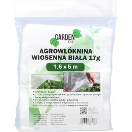 ⭐⭐Agrotekstilę dengiantis sodo neaustinis audinys 1,6x5m spyruoklinis baltas 17g atsilieka⭐⭐
