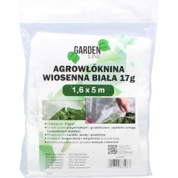 ⭐⭐Agrotekstilę dengiantis sodo neaustinis audinys 1,6x5m spyruoklinis baltas 17g atsilieka⭐⭐