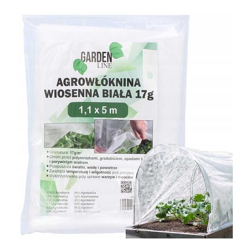 ⭐⭐Agrotekstilę dengiantis sodo neaustinis audinys 1,1x5m spyruoklinis baltas 17g atsilieka⭐⭐
