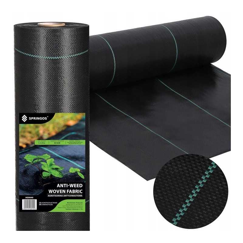 ⭐⭐Agrotekstilė 90g 1,1x10m juoda UV agrotekstilė stipri nuo piktžolių stora⭐⭐