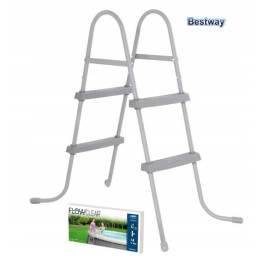 Bestway baseino kopėčios 84 cm 58430 metalinės