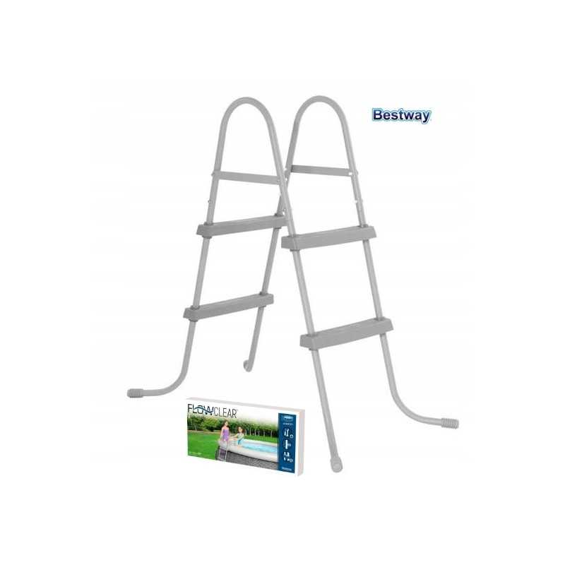 Bestway baseino kopėčios 84 cm 58430 metalinės