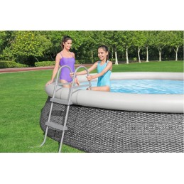 Bestway baseino kopėčios 84 cm 58430 metalinės