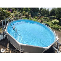 Bestway baseino kopėčios 84 cm 58430 metalinės