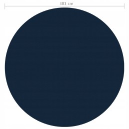 Visiškai plaukiojanti saulės folija baseinui, 381 cm ilgio