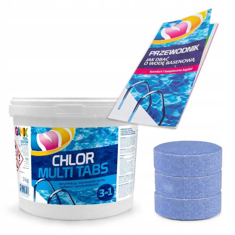 Chloro multi tabletės baseinams, baseinų chemikalai 3in1
