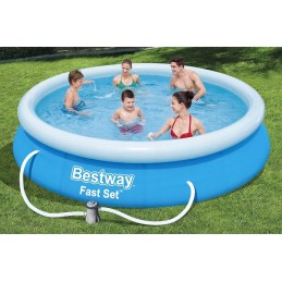 Bestway 57274 išsiplėtimo baseinas 366x76cm su 7in1 siurbliu
