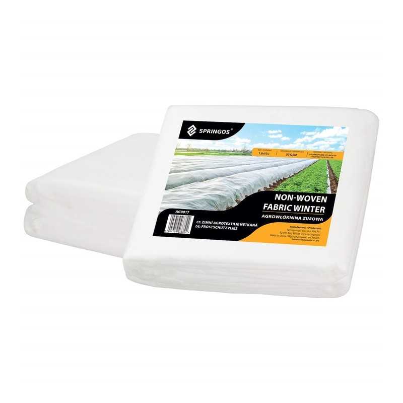 ⭐⭐Agrotekstilės žieminis kilimėlis 50g storio stiprus UV atsparus 10x1,6m balta danga⭐⭐