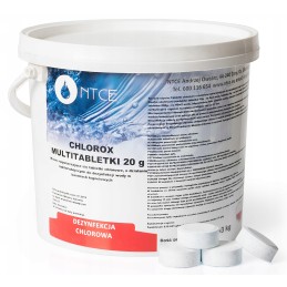 3 kg daugiafunkcinės tabletės 6in1 20g chlorox baseinas