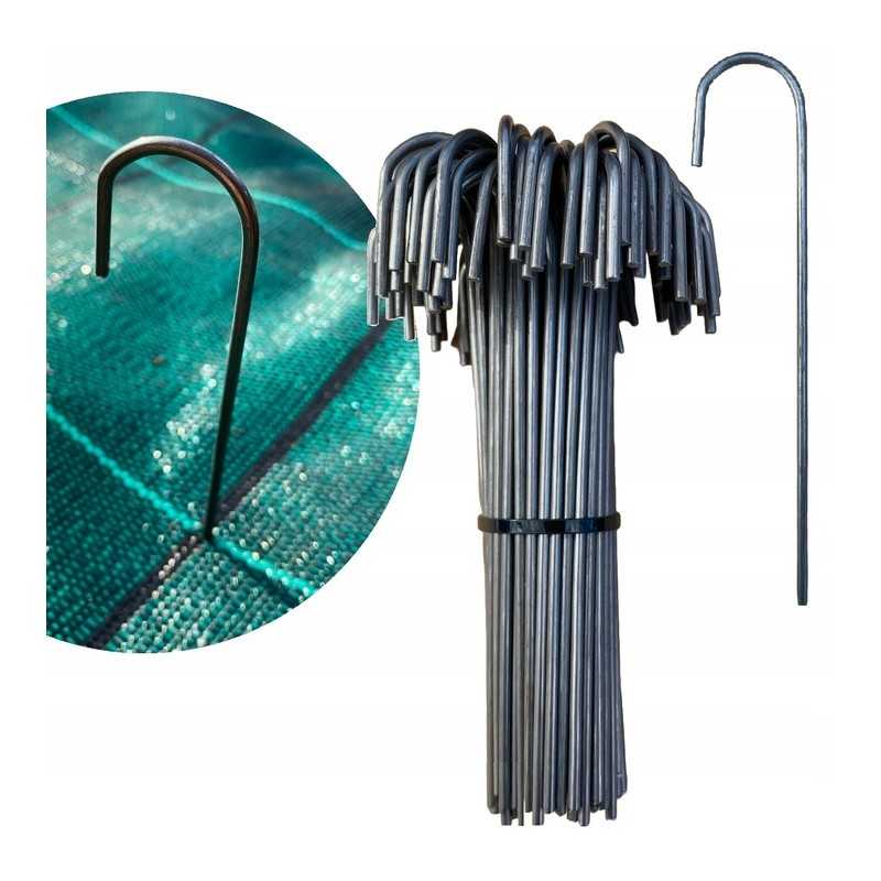 ⭐⭐Tvirti metaliniai kaiščiai inkariniai kaiščiai 100 vnt agrotekstilei agrotekstilei⭐⭐