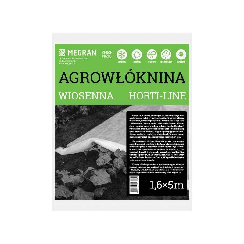 Danga agrotekstilė, balta, 1,6x5m