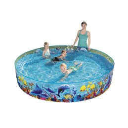 Išsiplečiantis sodo baseinas vaikams 244 x 46 cm be