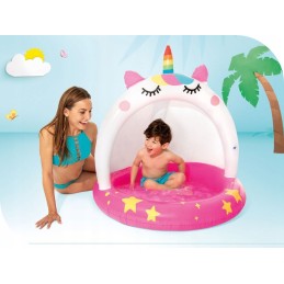 Pripučiamas baseinas vaikams, vienaragis irklavimo baseinas intex 58438