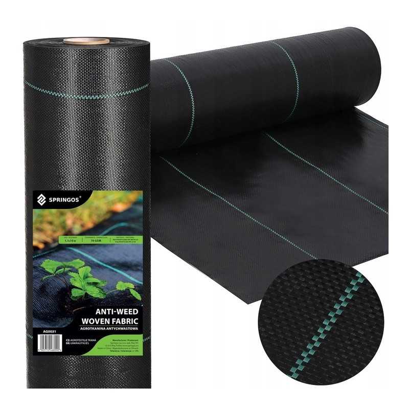 ⭐⭐Agrotekstilė 70g 1,1x10m juoda UV agrotekstilė stora stipri nuo piktžolių⭐⭐