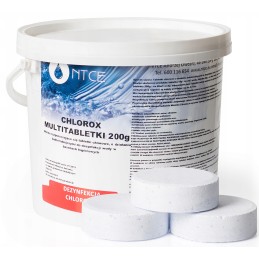 3 kg daugiafunkcinės tabletės 6in1 200g chlorox baseinas