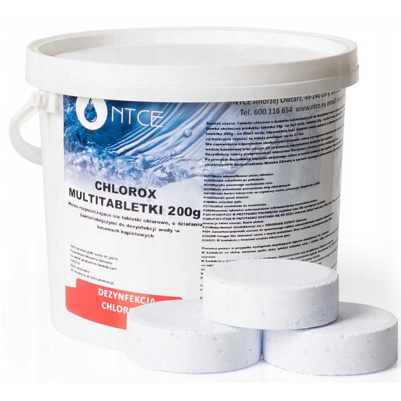 3 kg daugiafunkcinės tabletės 6in1 200g chlorox baseinas