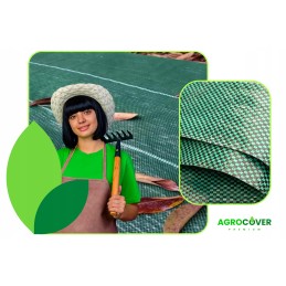 Agrotkanina žalias stiprus piktžolių kilimėlis po žievės akmeniu 1,60 m x 20 m su UV