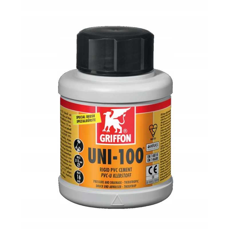 Griffon uni 100 pvc klijai 0 25l vamzdžių šepetys