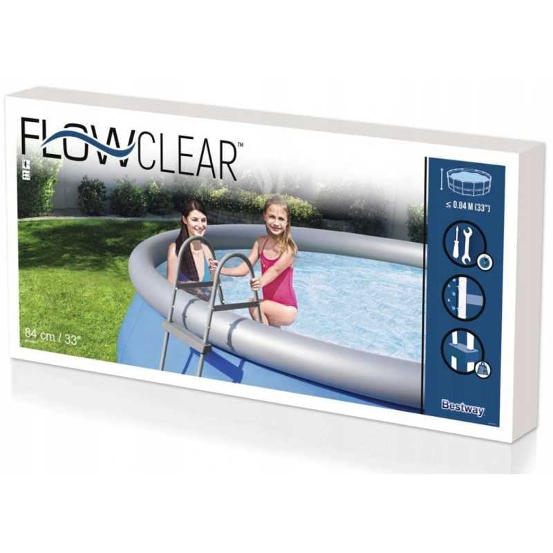 Bestway 84cm metalinės kopėčios baseinui 58430