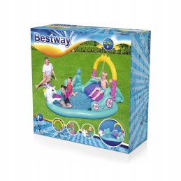 Pripučiama vienaragių žaidimų aikštelė 274 x 198 x 137 cm bestway 53097