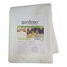 Balta spyruoklinė danga, mulčiavimas, nuo piktžolių agrotekstilė, 3,2x20 m