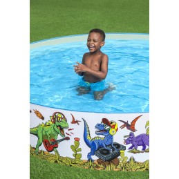 Apvalus išsiplėtimo baseinas 244x244 cm sodo vaikų bestway 55001