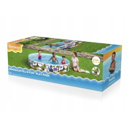 Apvalus išsiplėtimo baseinas 244x244 cm sodo vaikų bestway 55001