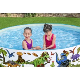 Apvalus išsiplėtimo baseinas 244x244 cm sodo vaikų bestway 55001