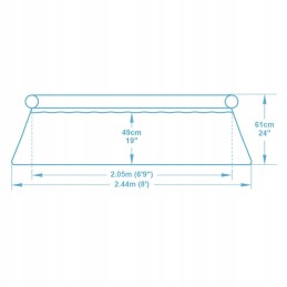 Išplečiamasis sodo baseinas 244 x 61 cm 9in1 bestway 5