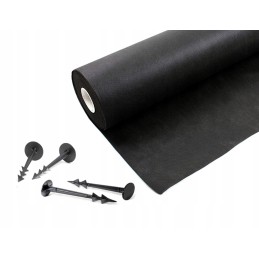 Iglaco augintas audinys juodas 50g m2 0 8 x 50 m