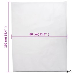 Vidaxl augalų gaubtai, su virvelėmis, 4 vnt., 70 g/m², 0,8x1 m