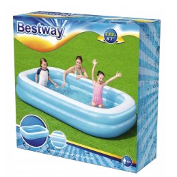 Didelis bestway stačiakampis pripučiamas sodo baseinas